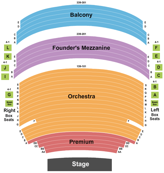 Mccallum Theatre Sound of Music Seating Chart